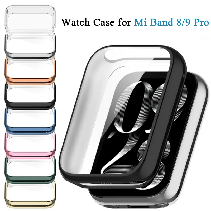Zachte TPU-hoes voor Xiaomi Mi band 8 Pro Smart horlogeband Bumper Cover Screen Protector voor Xiaomi Mi band 9 Pro