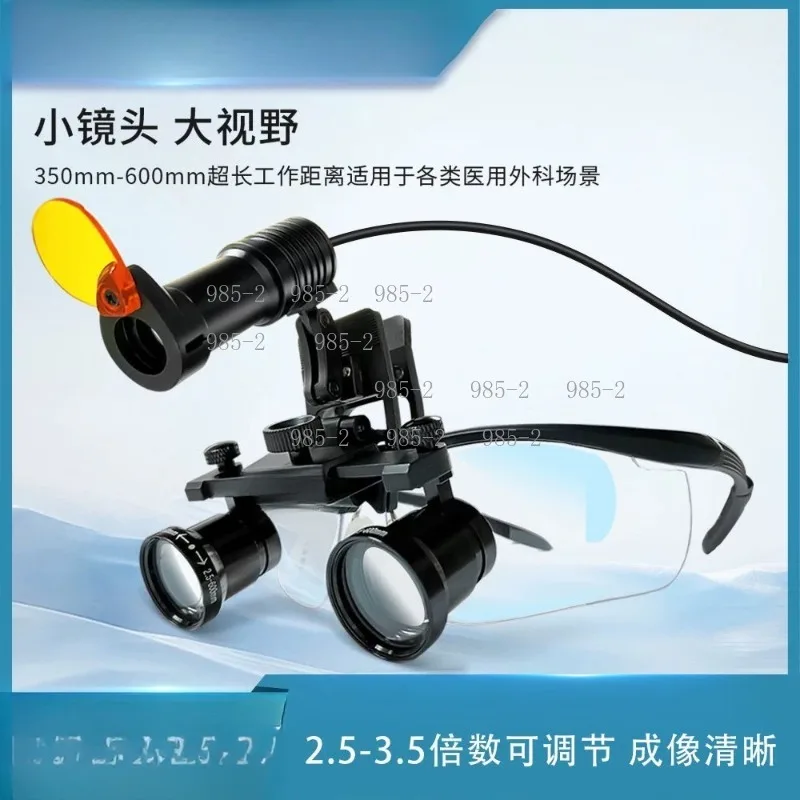 Lab Binoculars 4X 5X 6X Headlamp Loupes with LED Light