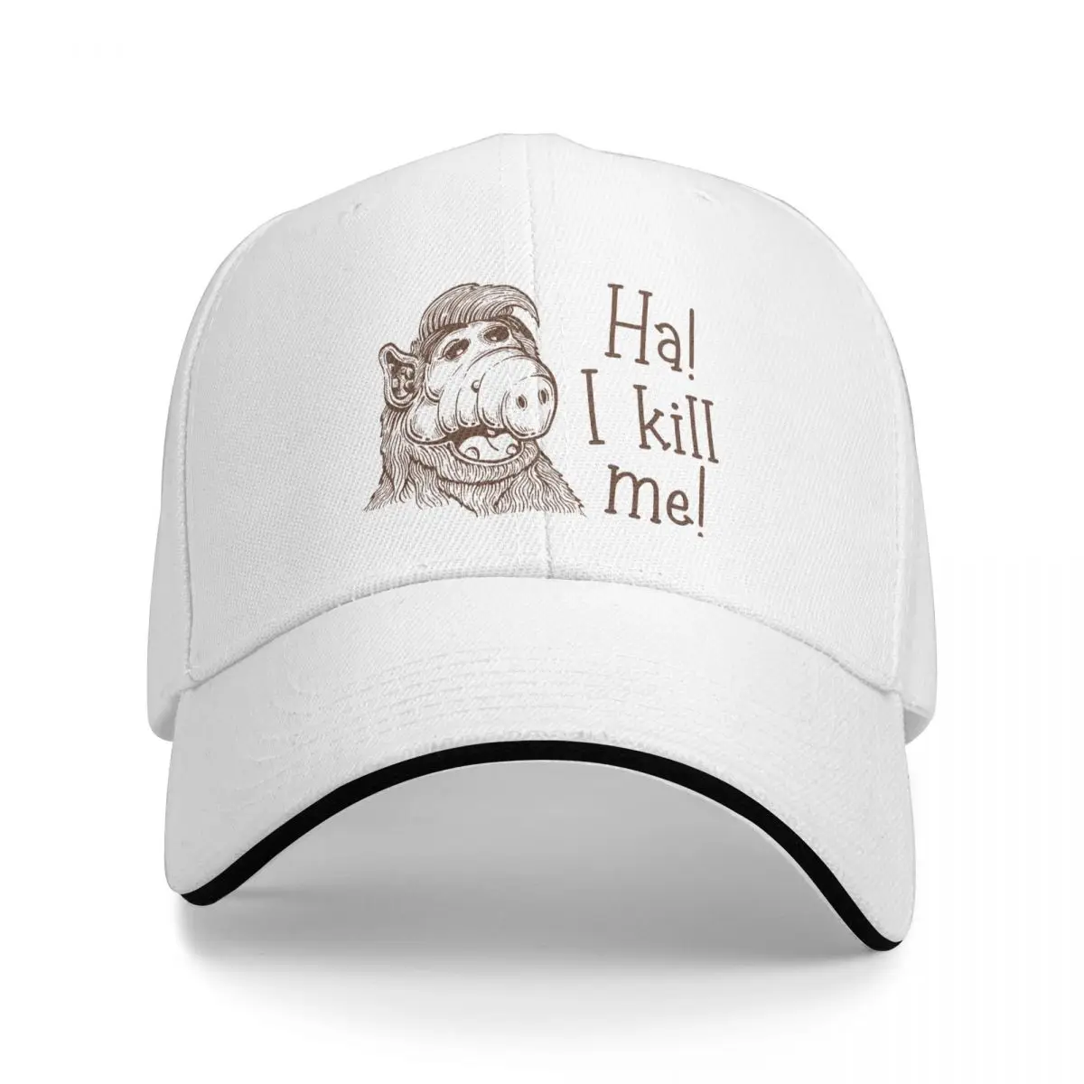 

Vintage Ha I Kill Me ALF The Animated Series Men Baseball Caps Peaked Cap Sun Shade Cycling Hat