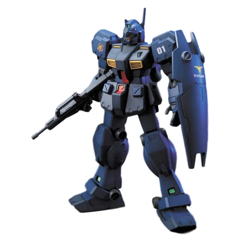 Bandai – Kit de figurines Gundam HGUC 1/144 RGM-79Q GM, Collection de figurines authentiques, jouets d'action, pour enfants