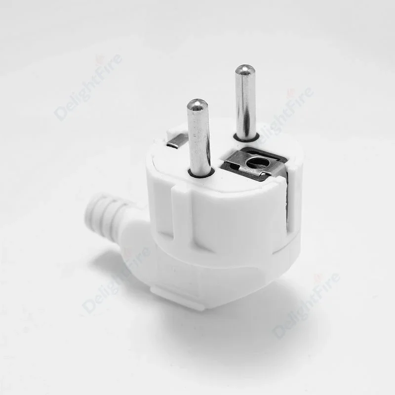 EU Plug Replacement Rewireable Schuko Adapter Electeical Socket AC Power Extension Cable Connector European Converter Adaptor