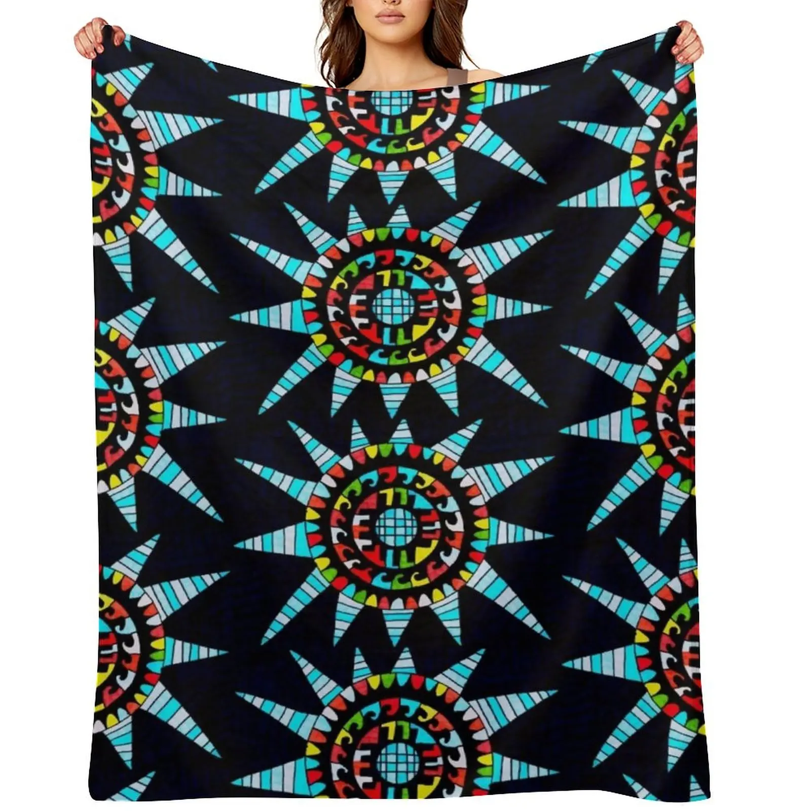 

Black Sunset Throw Blanket warm winter Hairy Decorative Sofa Heavy Blankets