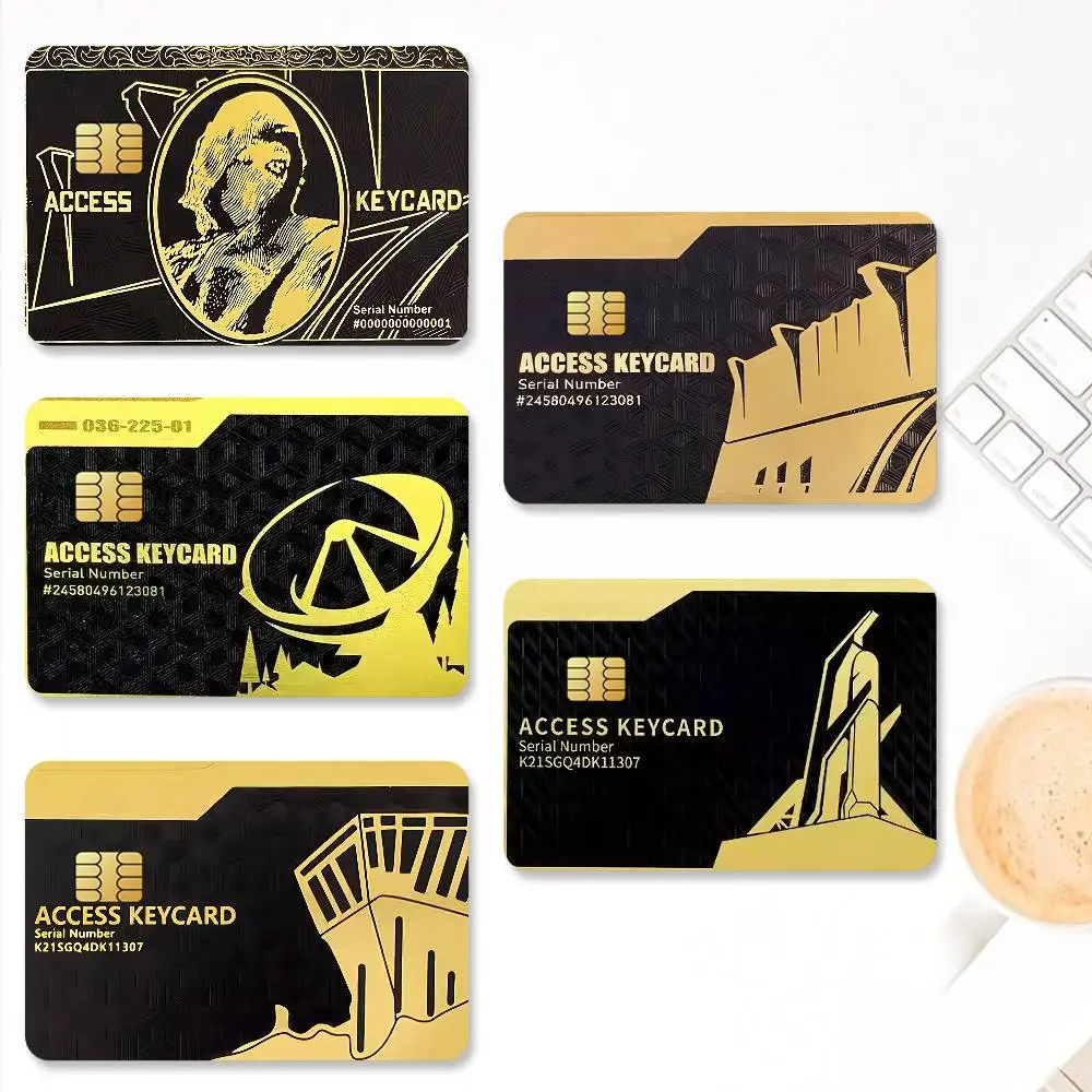 Game Delta Force Access Credit Card Stickers Skin for Bank Debit Decorative Protection 4PCS Anti-scratch Waterproof