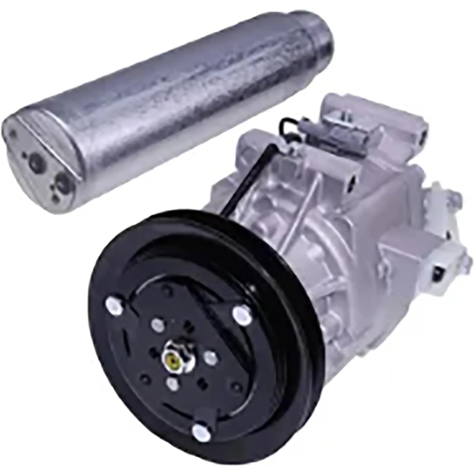 12V A/C Compressor 6A671-97114 & Receiver Drier 3F999-01740 For Kubota Tractor M105 M105S M95SD M108 M4900 M5700 M6800 M8200