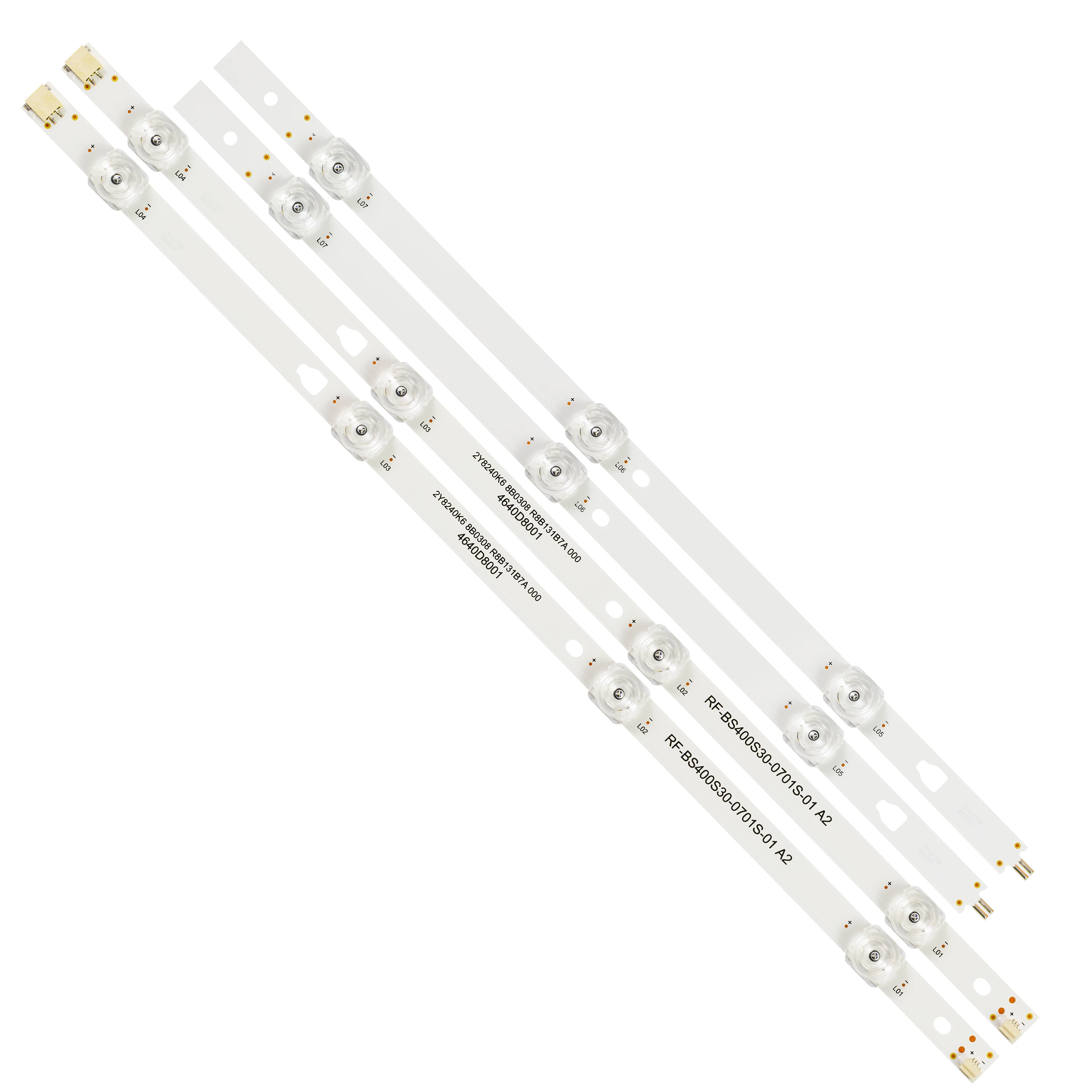 New 2pcs 745mm LED Strip for HYUNDAI F40D7300C F40D7300W H-LED40ET3000 ODL40671F-TB RF-BS400S30-0701S-10 A2 RF-BS400S30-0701S-01