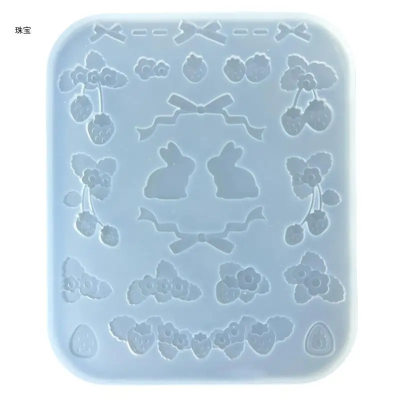 X5QE Easy to Clean Silicone Mold for Crafting Dripping Crafts Mold Jewelry Mold for Jewelry Making and Artistic Projects