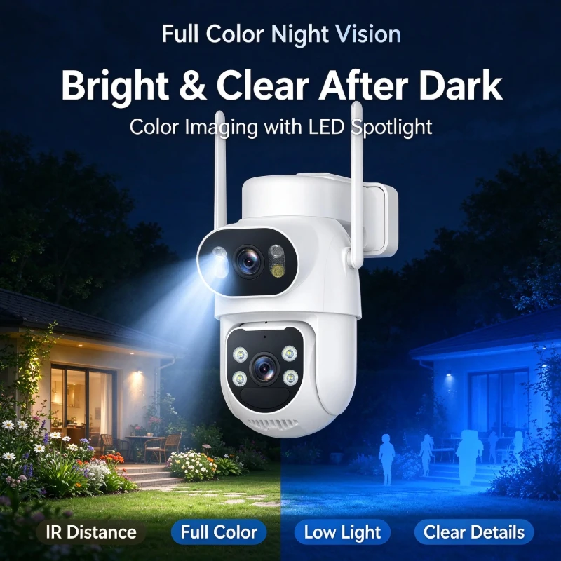 Yoosee 4G LTE AOV Camera AI Human Vehicle Detection Full Color Night Vision Outdoor Security Camera Home Surveillance Gif