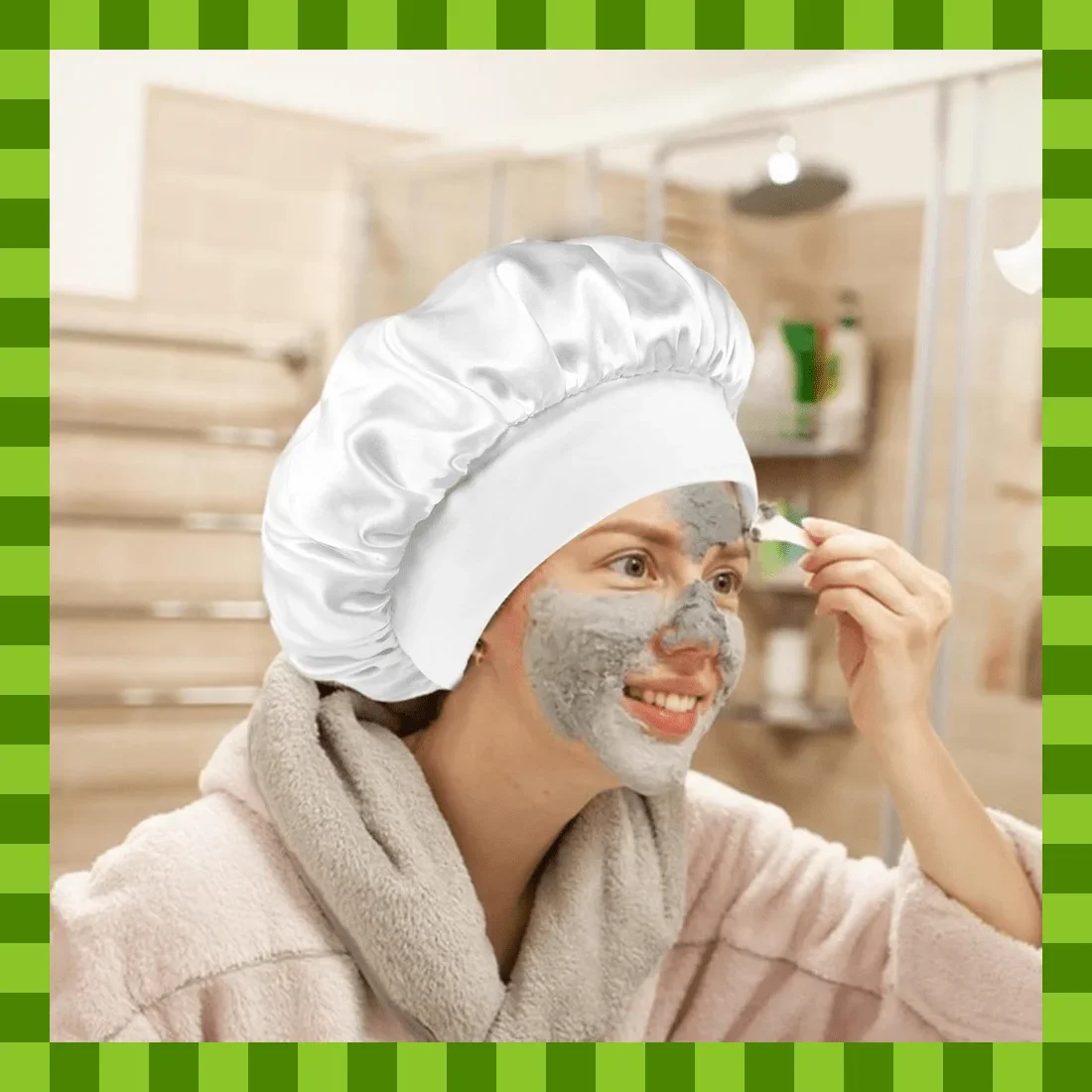 

Luxurious Silk Sleep Cap With Soft Satin Lining For Men And Women,Travel Bonnet, Bonnet for Curly Hair