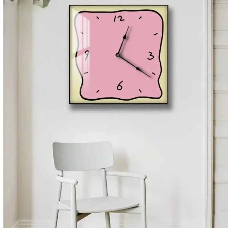 Home Fashion Wall Clock Graffiti Cartoon Art Silent Decoration Clock