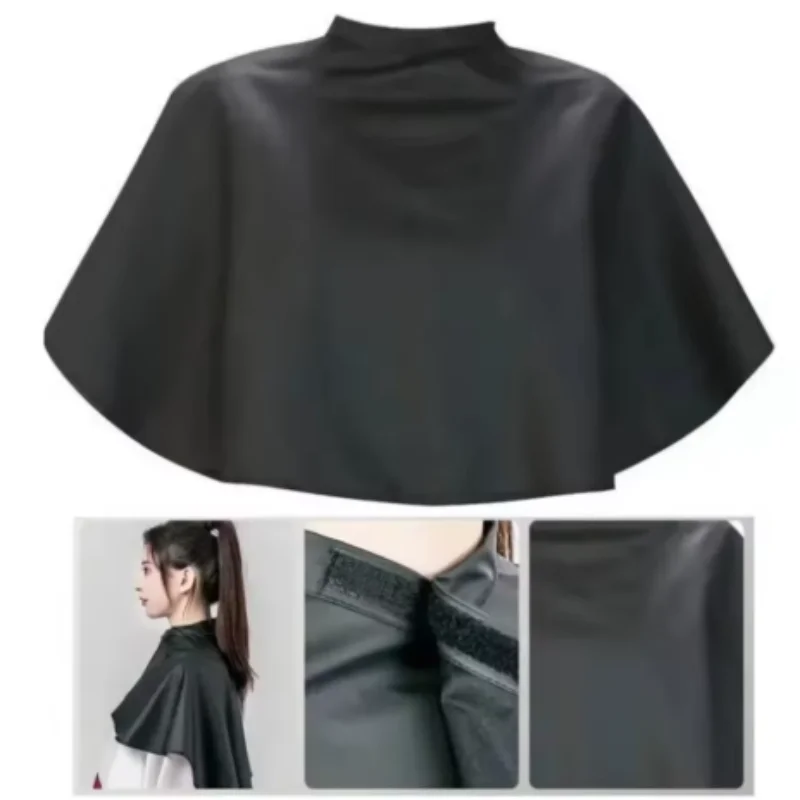 1/3/5pcs Black Short Square Waterproof Reusable Antistatic Hairdressing Professional Salon Barber Hair Cutting Wrap Dyeing