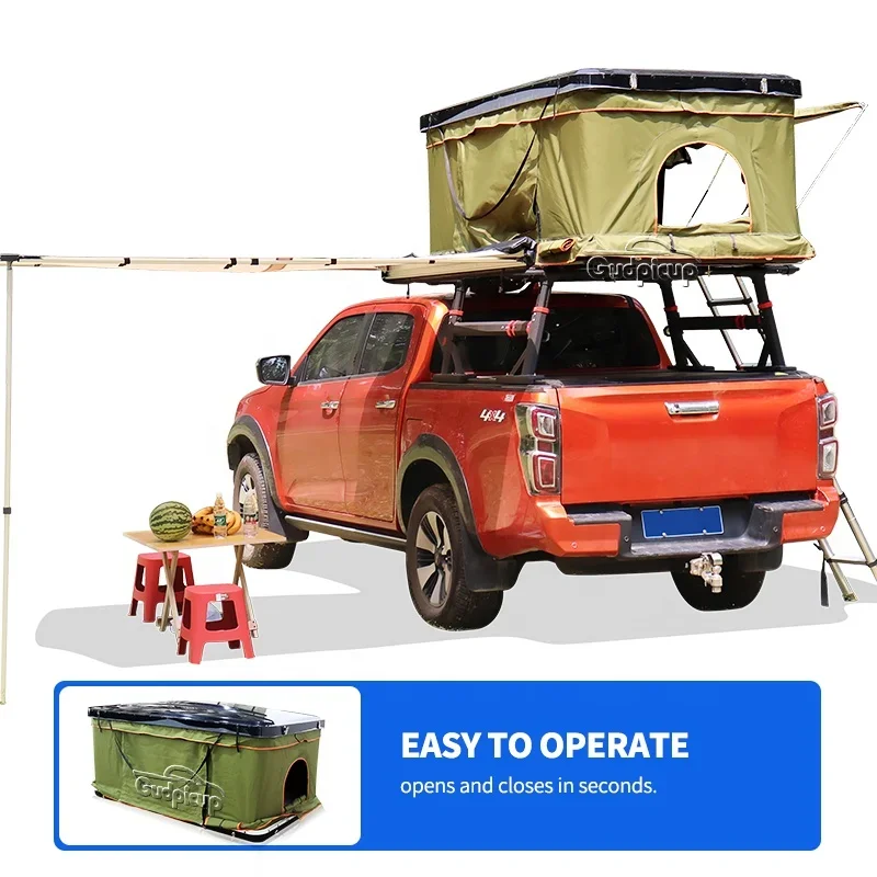 Pickup Truck Waterproof Camper Car Top Roof Hard Shell Roof Top Tent