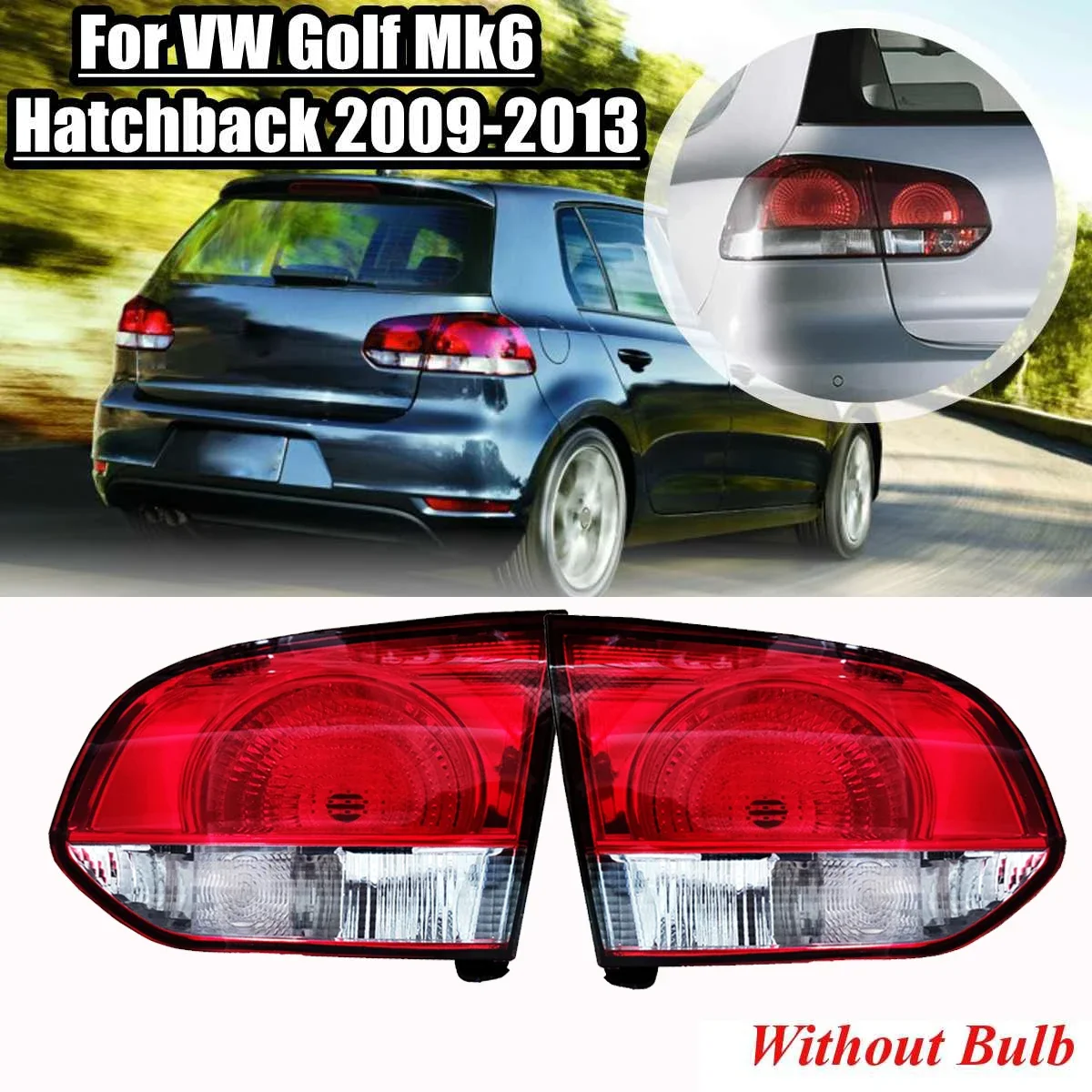 Rear Stop Brake Tail Light Lamp for Volkswagen VW Golf 6 MK6 2010 2011 2012 2013 2014