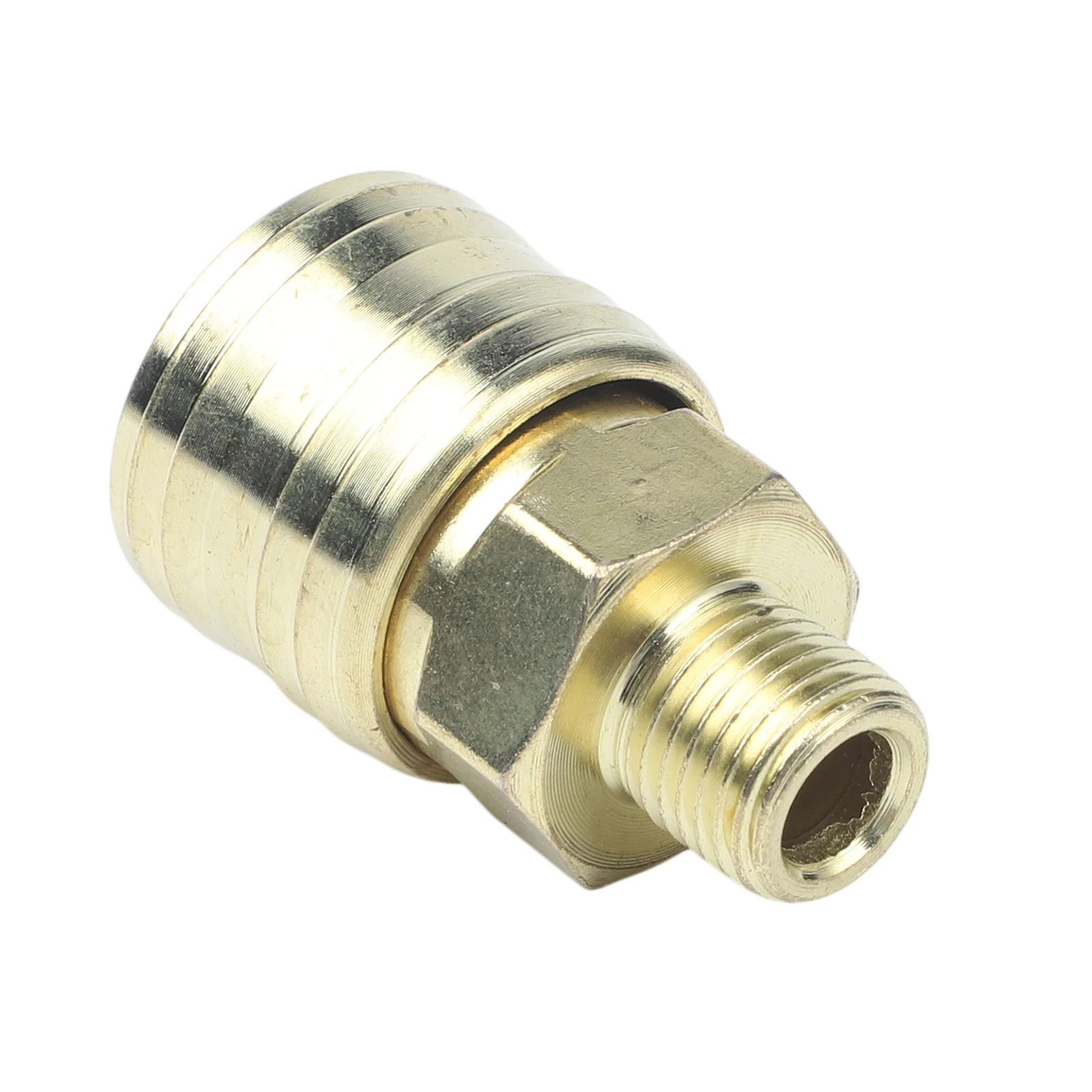 2pcs Brass Quick Coupling with 1/4 Inch Male For BSP Thread for Compressed Air Line Connection and Seal Integrity