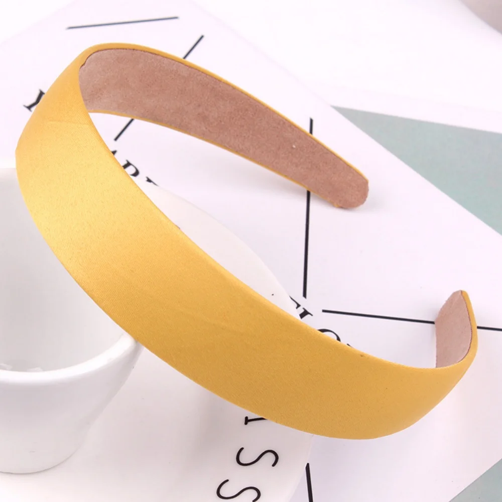 Feste breite Haarbänder für Frauen und Mädchen, Satin-Haarbänder, modisches Stirnband, Haarband für koreanisches Haar-Accessoire, Geschenk – Detail 18