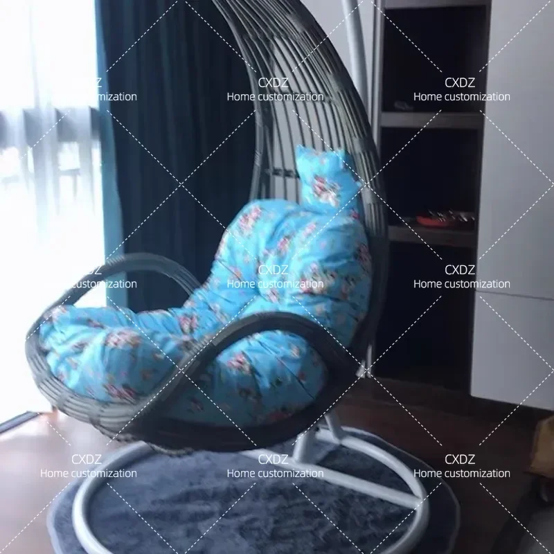 Q8 Adult Rattan Hanging Chair Swing Rocking Basket Single Double Outdoor Indoor Home Balcony Leisure Cradle Seat