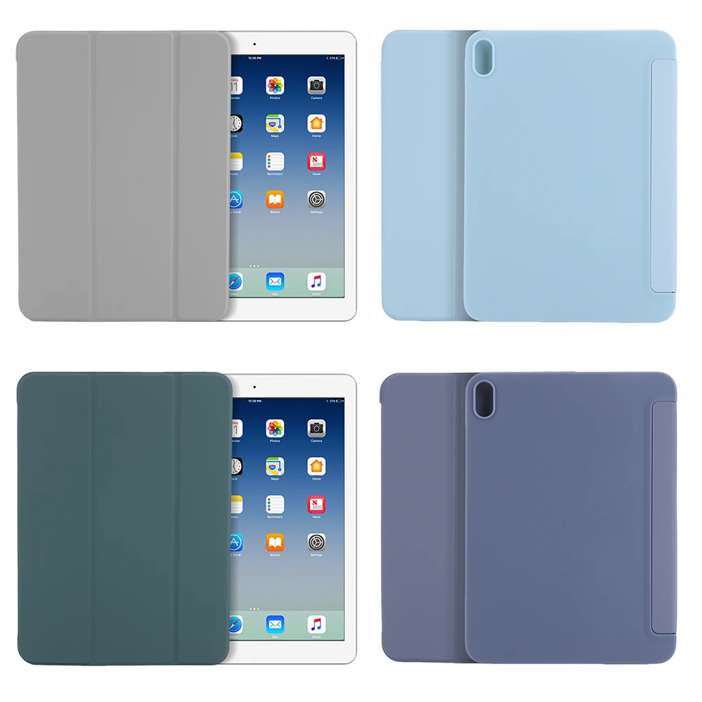 

Чехол для iPad 10-го поколения, 10,9 дюймов, 2022, умный чехол с автоматическим режимом сна/пробуждения и мягкой силиконовой защитной задней панелью Smart Cover