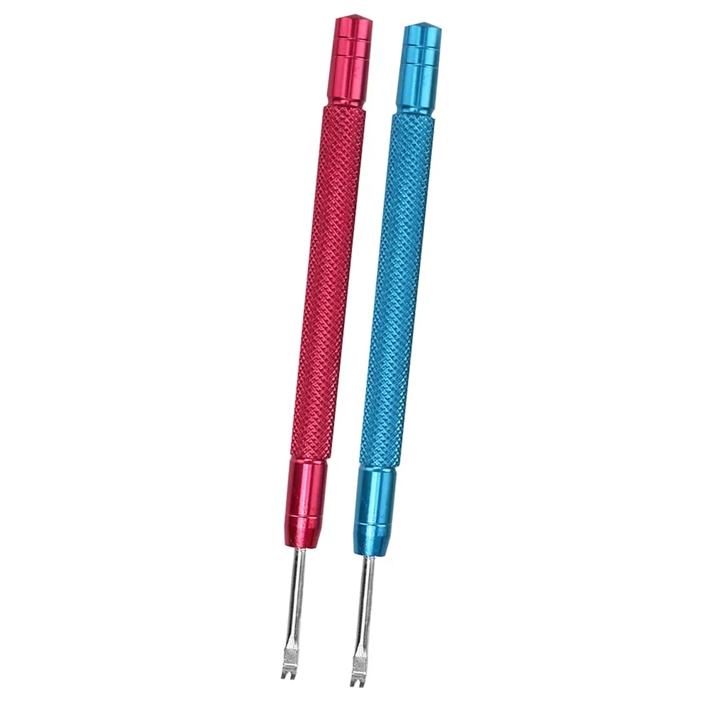 2Pcs Durable Alloy Watch Hands Remover Blue Length 9.5cm Watch Pin Removal Tool Watch Repair Tool For Worker
