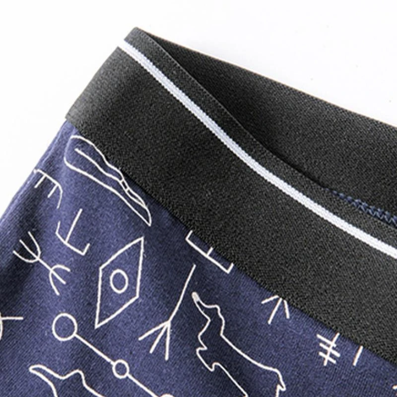 Men Underwear Boxer Shorts Boxer Underwear Pure Cotton Underpants Comfortable Breathable Underwear U Print Panties High Quality