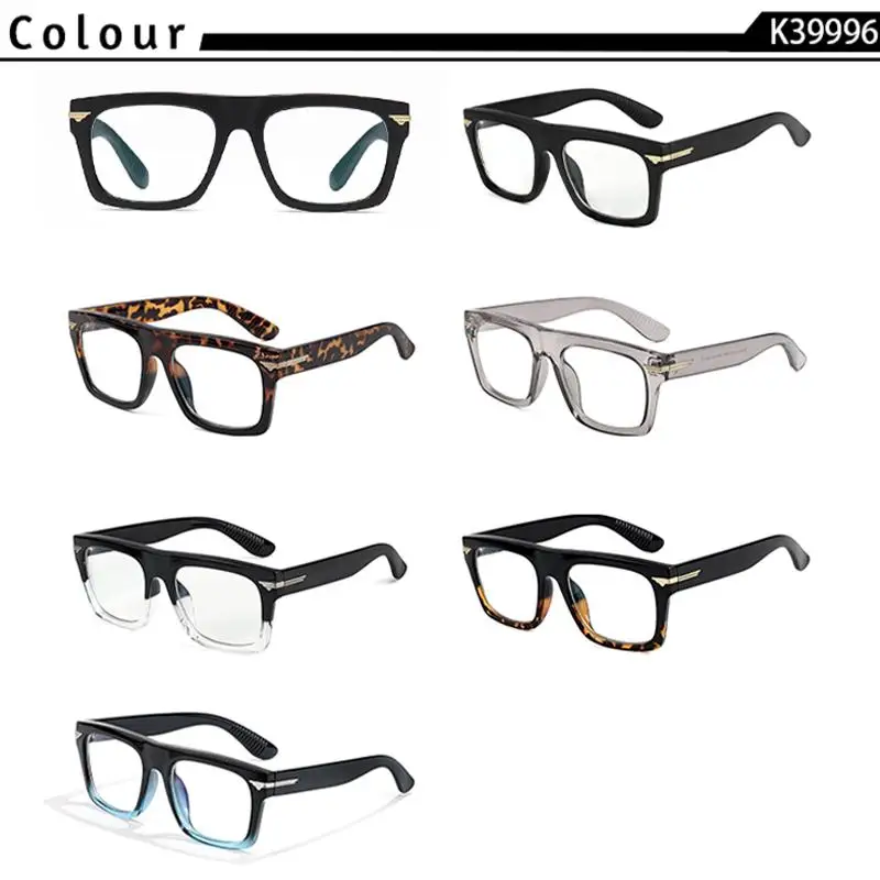 CATERSIDE Männer Anti Blaues Licht Gläser für Platz TR90 Rahmen Ultraleicht Retro Plain Gläser Trendy Myopie Computer Brillen Rahmen – Detail 3