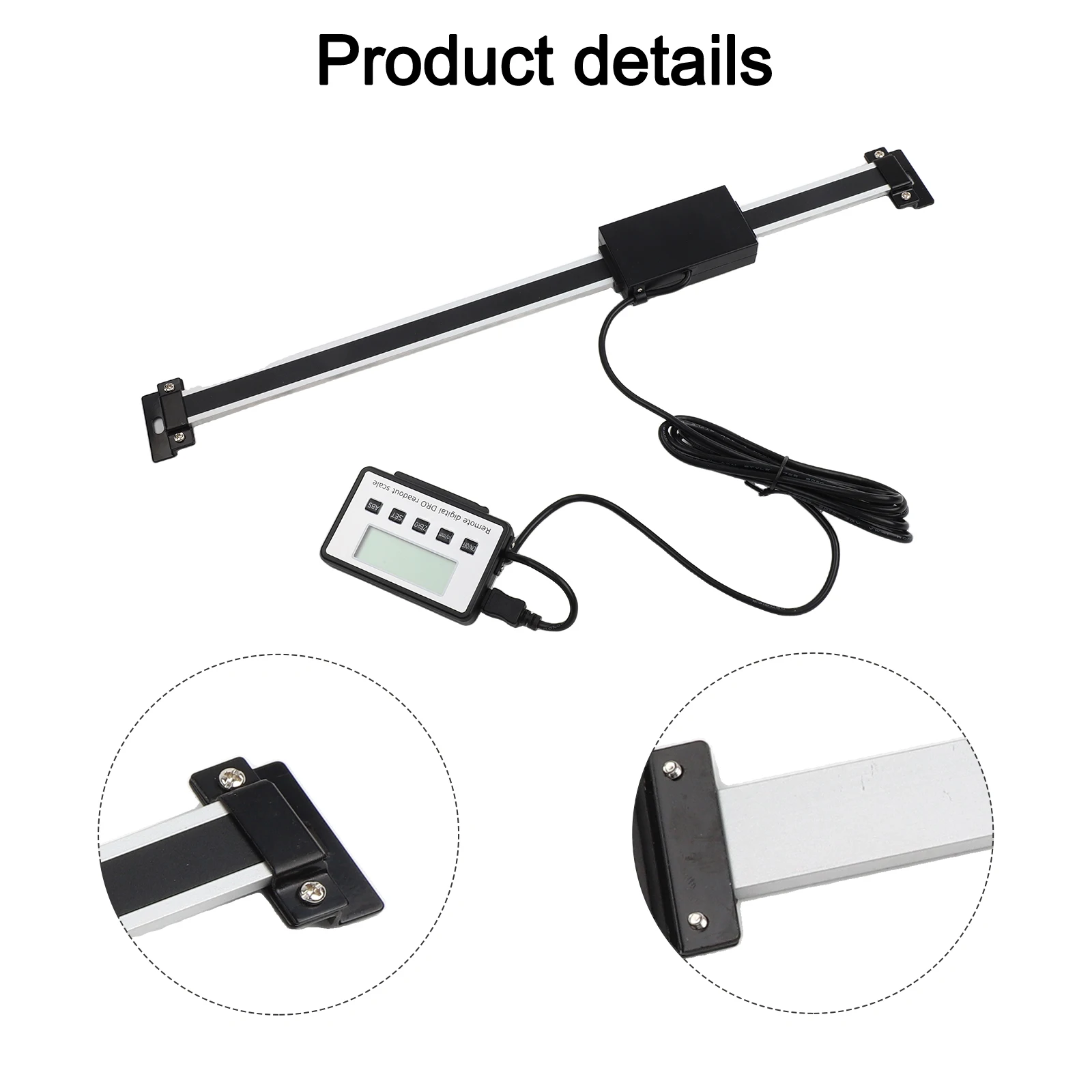 

Цифровой дисплей DRO с диапазоном измерения 300 мм для повышения производительности, подходит для любителей, 450*70*40 мм