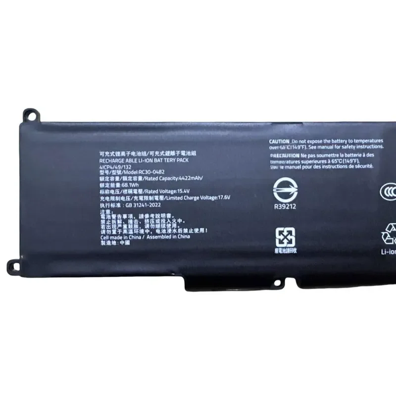 for Razer Spirit Blade 14 2022 rc30-0482 Laptop Battery Replacement High Capacity Rechargeable Li-ion Power Supply for