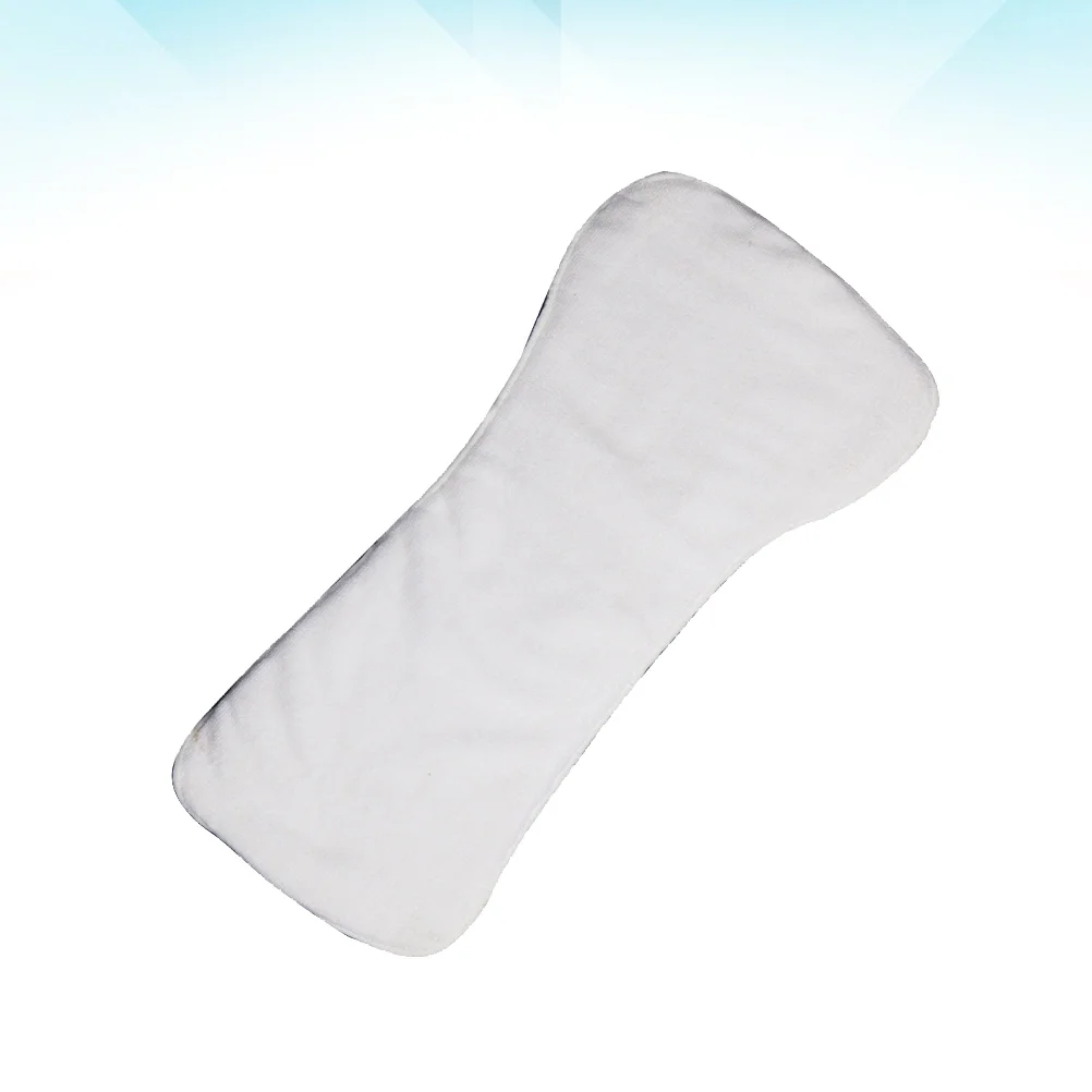 Diapers Four-layer Washable Nappy Foldable Water Absorption Diaper Reusable Napkin for Adults The Old (White)