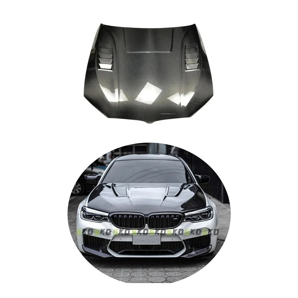 

Shark Dynamic Carbon Fiber SD Design Dry Carbon Front Bonnet For 5 Series G30 17-ON Engine Hood Cover Bonnet