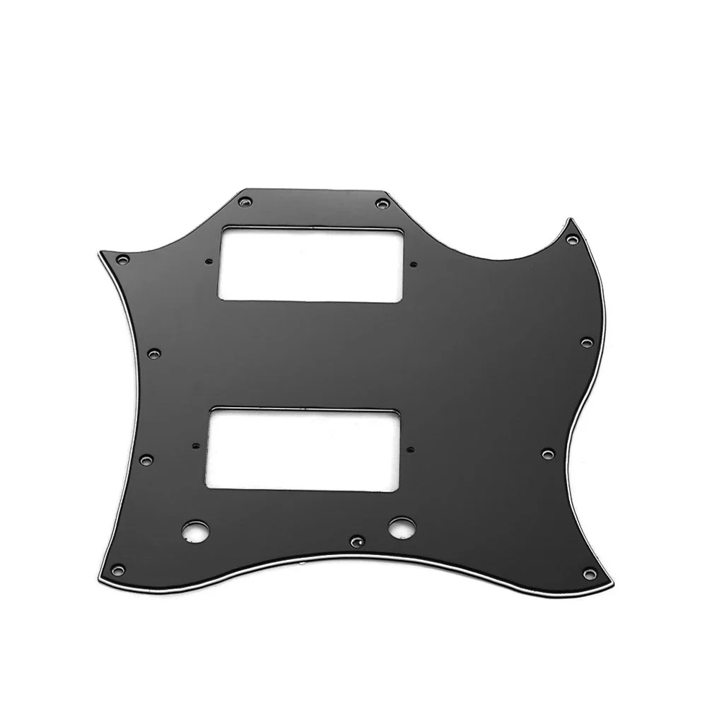 Premium 3 Ply Guitar Pickguard Black Color PVC Material Electric Guitar Pickguard Guitar Scratch Plate For Electric Guitars