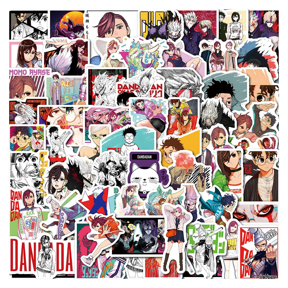 10/30/60PCS Anime Dandadan Graffiti Stickers Cartoon Decals 