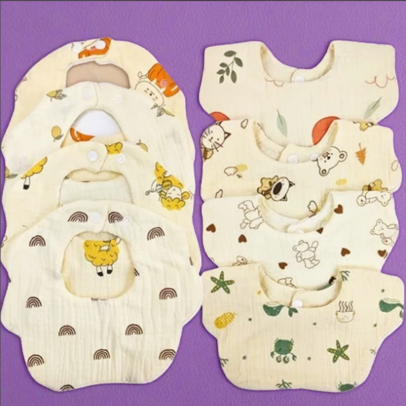 

8pcs Baby Bibs for Drooling and Teething Newborn Drool Bibs for Baby Girl Boy