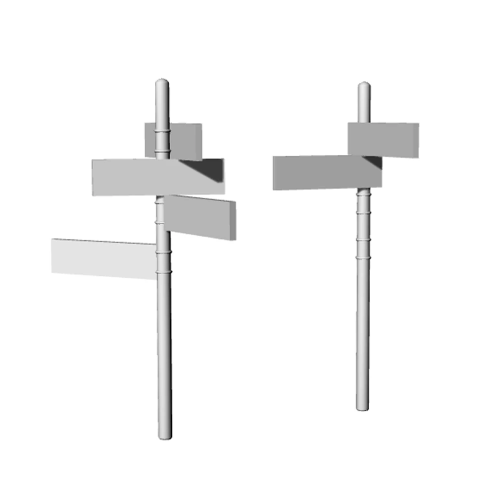 

Yao's Studio LYT177 1/87 1/35 1/72 1/48 HO Дорожный направляющий сервис Декор Знак Миниатюрные персонажи