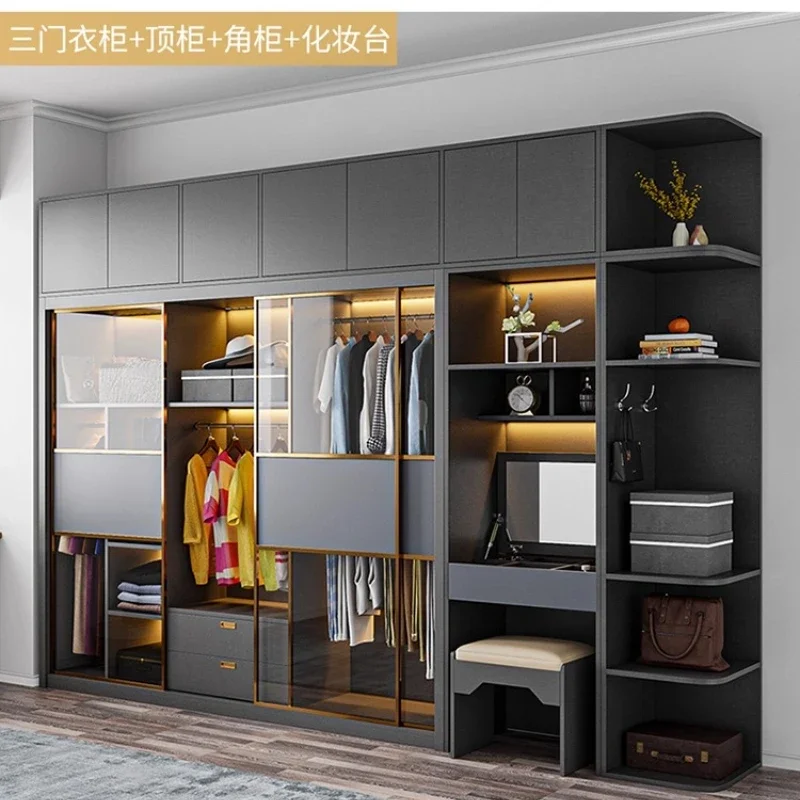 armario armable ﻿ Muebles para el hogar baratos, armario de madera, ropa cómoda, armario, organizador de ropa, muebles de dormitorio