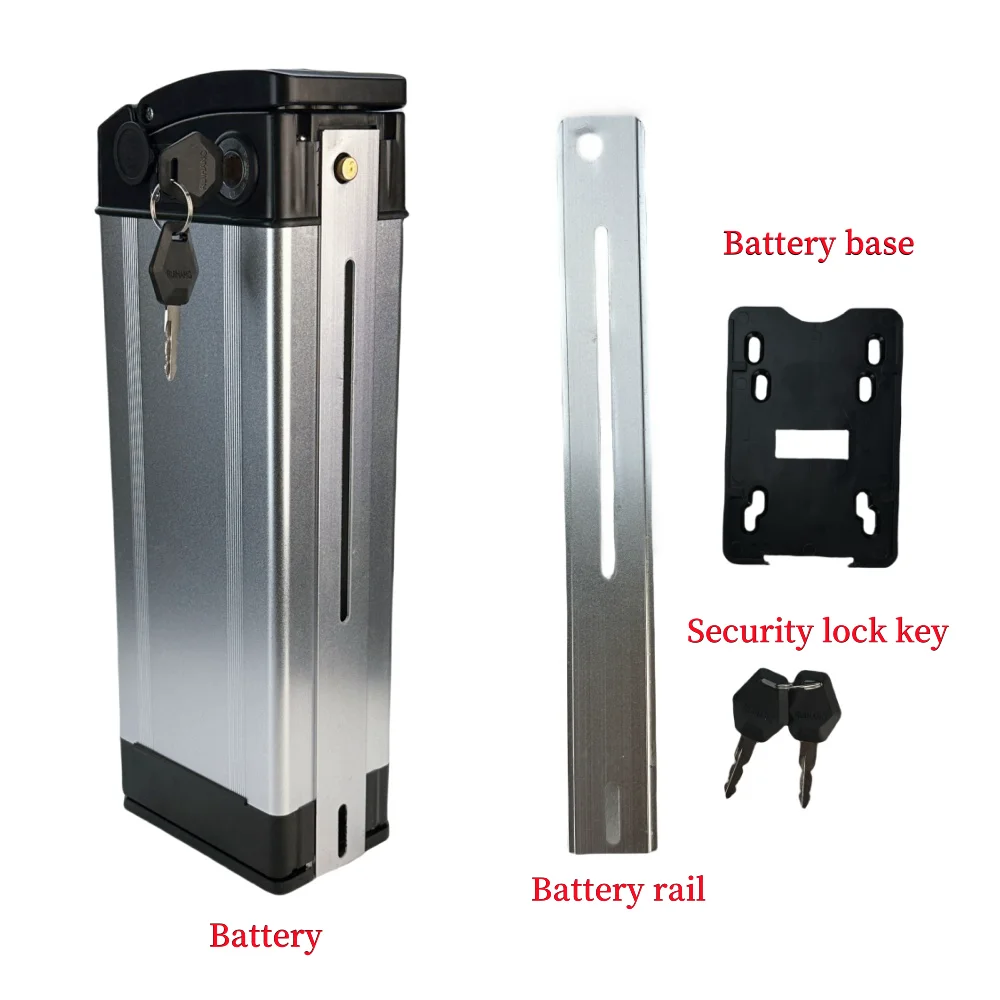 

Портативная батарея Haiba 52 В, 10 Ач/15 Ач/20 Ач, мощный литиевый аккумулятор 500 Вт с противоугонным замком в алюминиевом корпусе