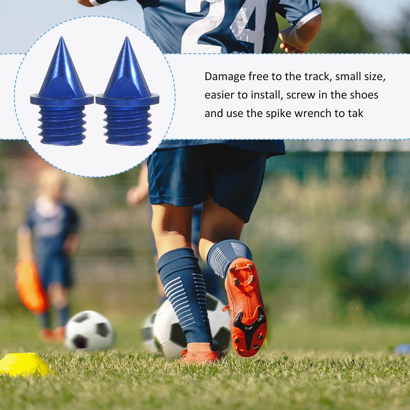 

1 set 1 Set Of Carbon Steel Track Spikes Replacement For Running Shoes Lightweight Grip Competitions Shot Put Long