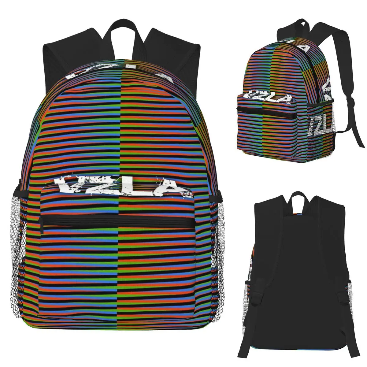 Maiquetia Carlos Cruz Diez Venezuela Student Backpack School Bag Hiking Travel Daypack for Men Women Bookbag Shoulder Bags