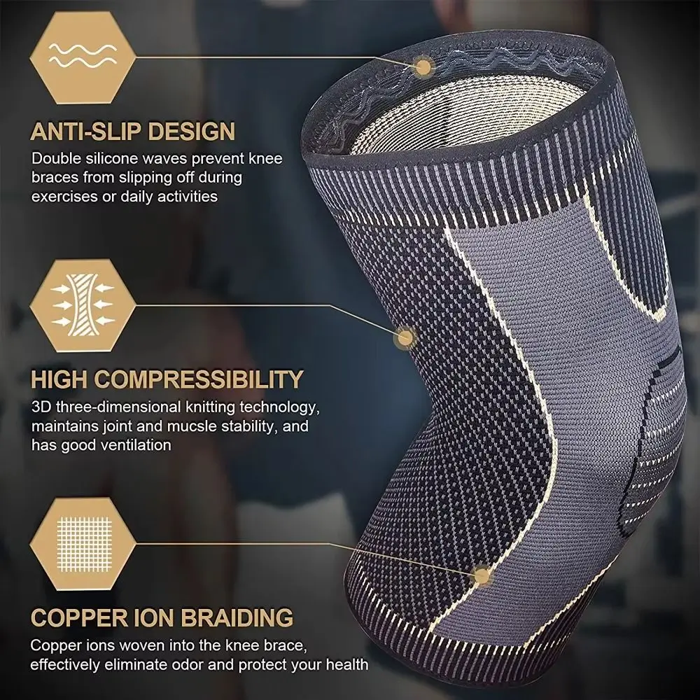 

Fiber Running Knee Brace Patella Protector Breathable Patella Protect Band Pressurize Comfortable Badminton Knee Brace