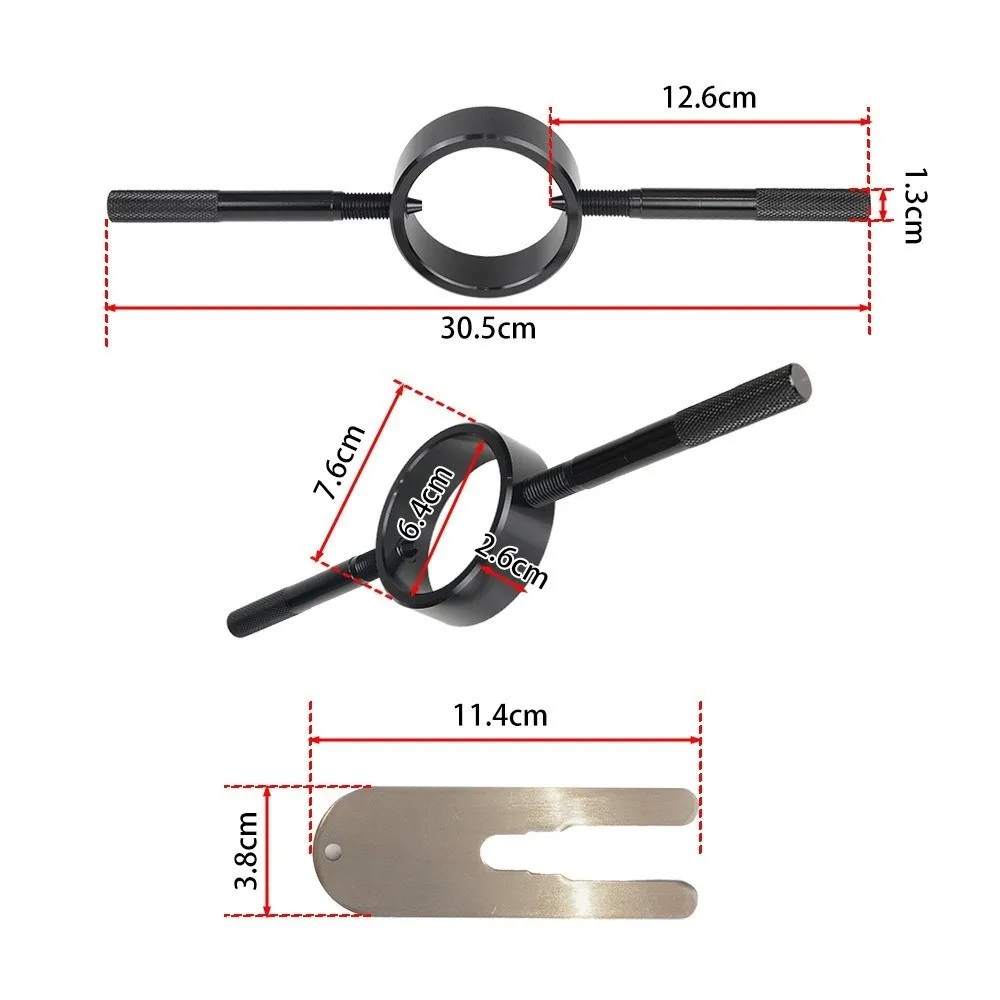 Aluminium Motorcycle Fork Spring Compressor Tool Radial Pin Spanner Knurled Non-Slip Handles Spring Compressor Tool Kit