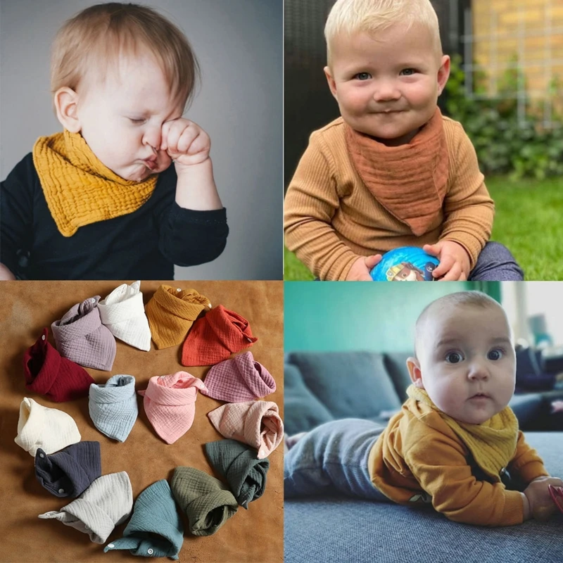 5 Stück Baby-Lätzchen zum Füttern, Sabbern, Speichelhandtuch für Dreieckstuch, Bandana, Lätzchen aus weicher Baumwolle,