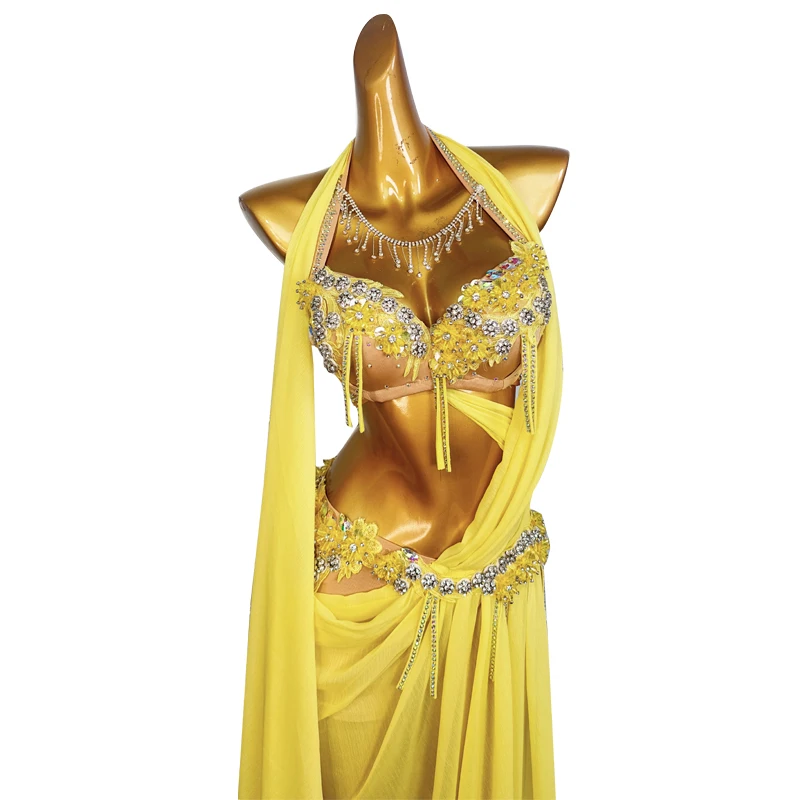 Customized Belly Dancer Costume Performance Uniform Female Set Oriental Dance Costume Practice Dress Long Skirt Set Falda ベリーダンス