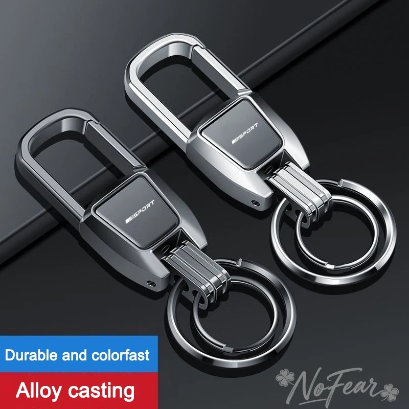 

Metal Car Emblems Keychain Key Ring Chain Anti-Loss Keyring Pendant For BMW 3 5 Series G30 G20 F30 F10 E90 E60 X1 X3 E70 F15 F48