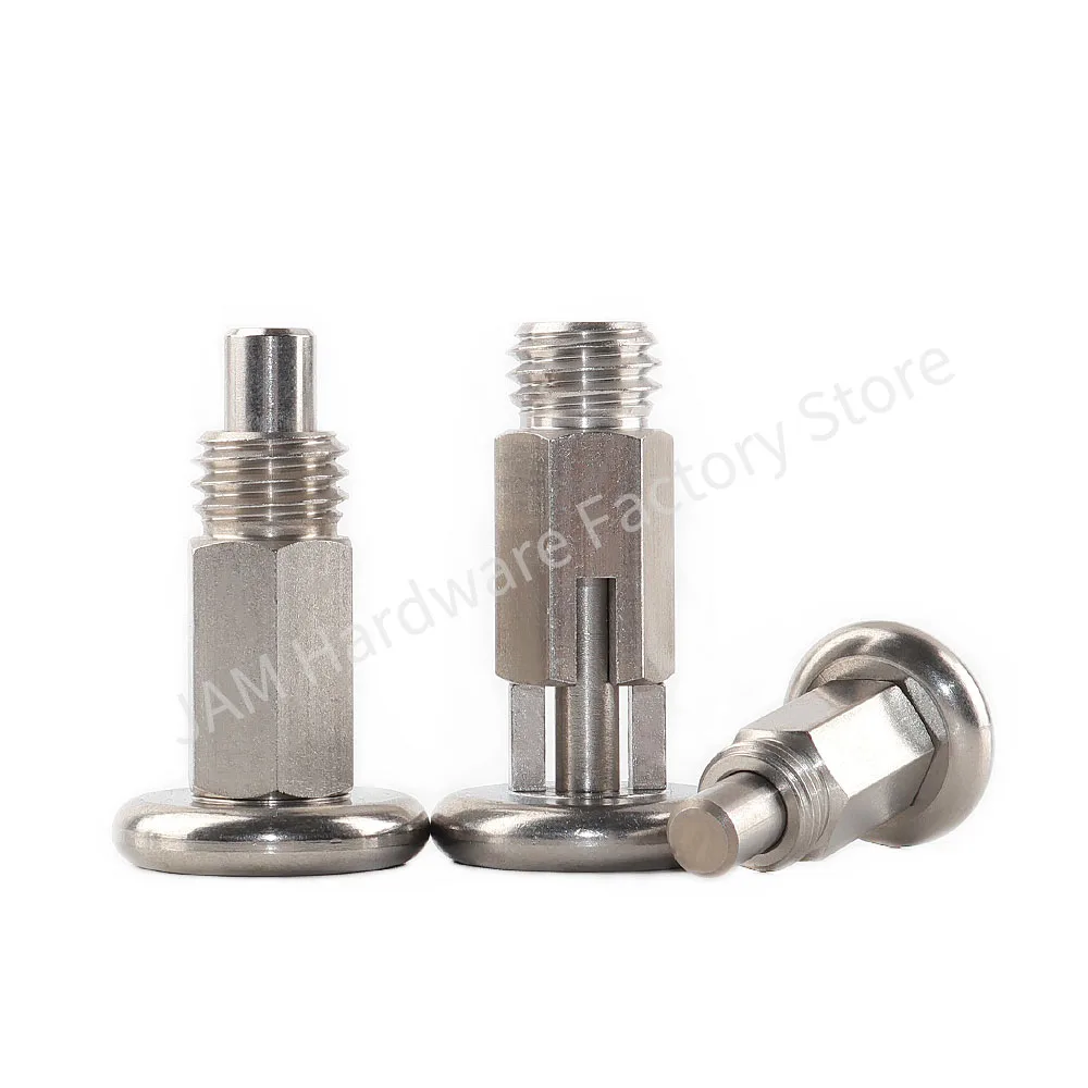 

M10 M12 Thread MJ231 Lock-Out Indexing Plungers Zinc-Plated Stainless Stee Knob Plunger Hand Retractable Pins Spring Detent Pins