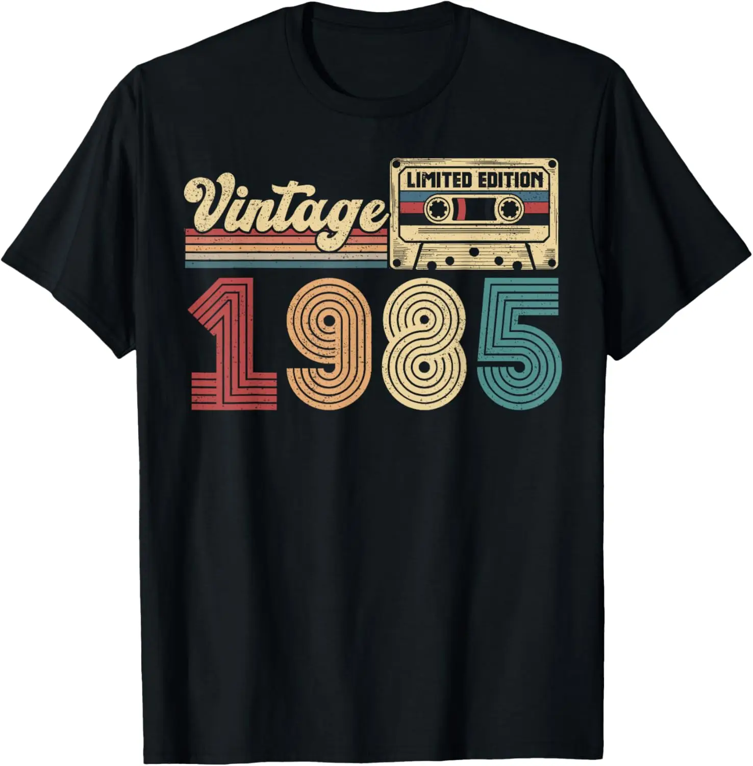 Vintage 1985 Limited Edition Cassette Tape 40th Birthday T-Shirt Print Original Design Gifts T Shirts Print on Demand Camisas