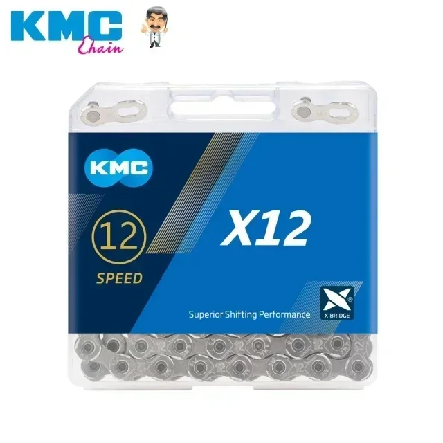 KMC 12Speed Road/MTB Bike Chain Silver Gold Original Bicycle Chain X12 126 Links 12v Chains with Magic Button for SRAM SHIMANO