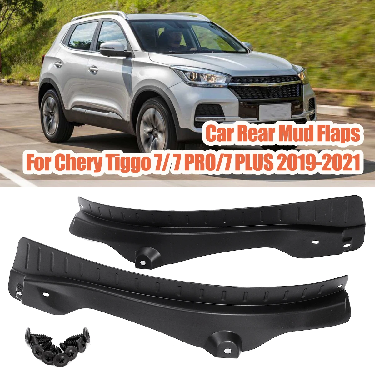 

2pcs Car Mud Flaps For Chery Tiggo 7/ 7 PRO/7 PLUS 2019-2021 Rear Tire Mat Modification Mudguards Anti Dirt Cover Exterior Parts