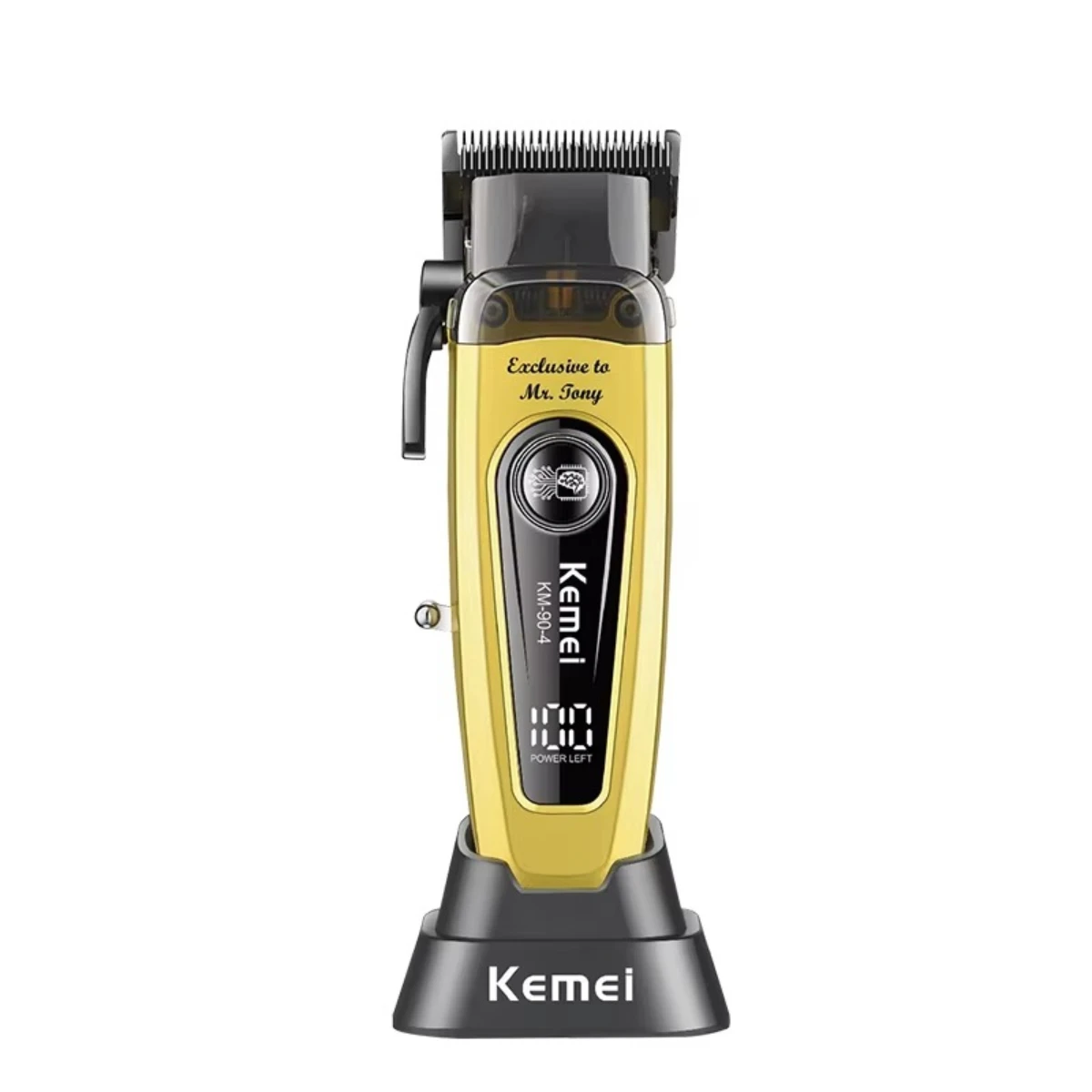 Kemei Professional 11500 RPM Hair Clipper for Barbers Rechargeable Trimmers Brushless Motor Hair Cutting Machine for Men KM-90-4 image 6