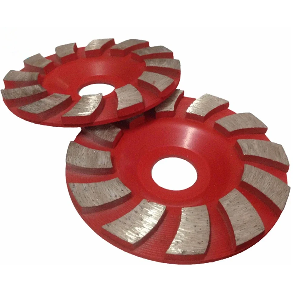 Juego de 9 discos abrasivos de diamante para hormigón, granito y mármol, disco segmentado de fila Turbo de 3 pulgadas con 4 almohadillas de piedra