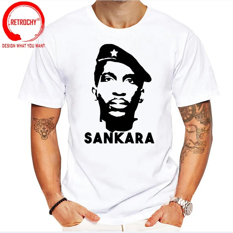 Thomas Sankara Lumumba Marxist Burkina Faso Cool T Shirt Men Fashion Trendy Casual Clothing Stylish Tops Tee Shirt Leisure Tshir