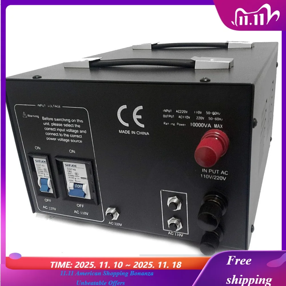 

Трансформатор преобразователя напряжения для тяжелых условий эксплуатации мощностью 20 000 Вт — повышающий/понижающий, 110/120/220/240 В — с проводом в основную схему — полный