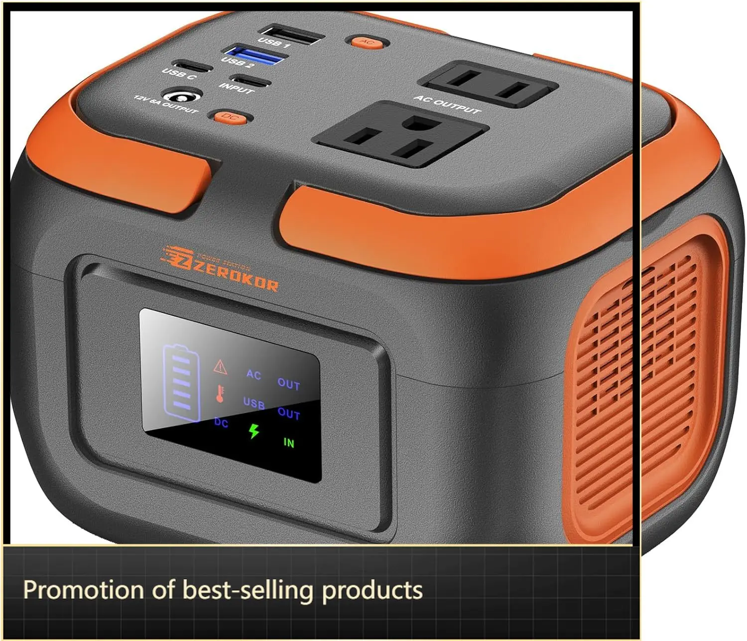

Portable Generator Power Bank Power Station 120W External Battery Pack 97Wh With AC Outlet USB C Input For Camping Home Van Life