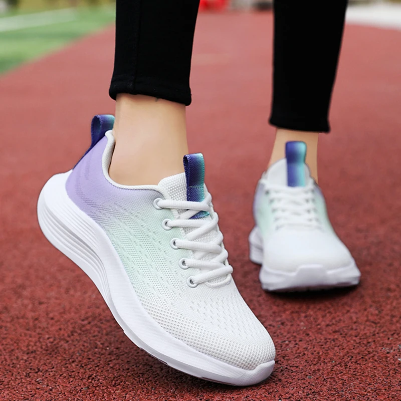 2024 Women Running Shoes Lightweight Ladies Sneakers Outdoor Breathable Comfortable Women Casual Shoes Soft Trainer Tennis Shoes